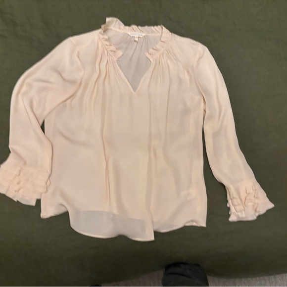 Blush silk Rebecca Taylor top - Picture 1 of 4